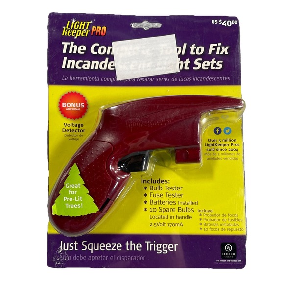 Ulta-Lit|Light Keeper Pro Other - Light Keeper Pro Christmas Light Fix it Tool Squeeze Trigger NEW Spare Bulbs